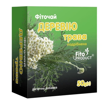 Фіточай "Деревію трава подрібнена" FitoProduct, 50 г, дієтична добавка