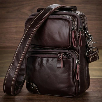 Мужская сумка Vintage коричневая из натуральной кожи для документов в винтажном стиле вертикальная (bg144fash35)
