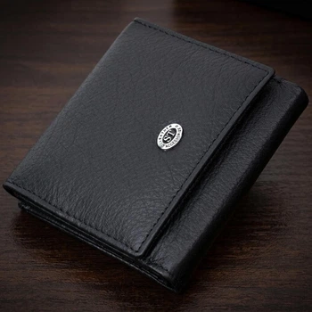 Женский горизонтальный кошелек из натуральной кожи ST Leather с монетницей Черный (bg227fash09)