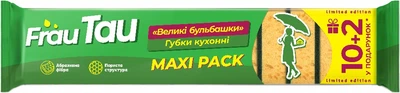 Губки кухонные Frau Tau пористые Большие пузыри 12 шт (4820263236253)