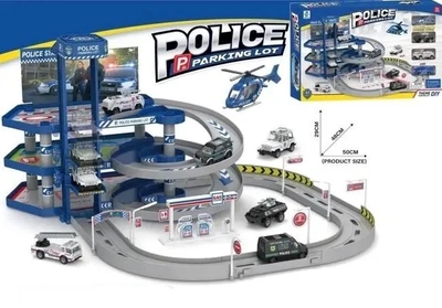 Interaktywny parking 3-poziomowy Merk-Pol Police Parking Lot (07-371413) (5900368371413)