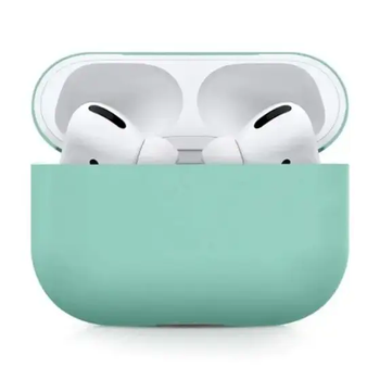 Чехол силиконовый для AirPods Pro 2 защита от ударов пыли легкий удобный Mint Green