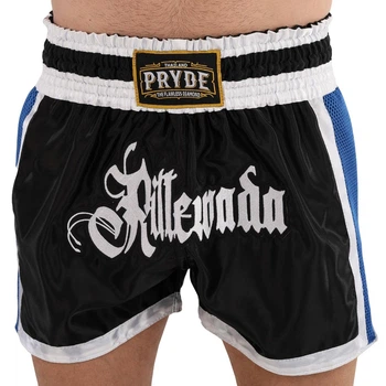 Шорты для тайского бокса и кикбоксинга черные Pride Muay Thai 515 размер M (46-48)