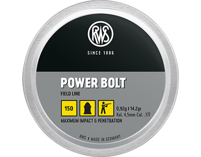 Кульки RWS PowerBolt 0,92 г.150 шт кал.4,5 мм (1004231)