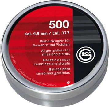 Кульки RWS GECO Diabolo 0,45 г.500 шт. кал.4,5 мм (1004228)
