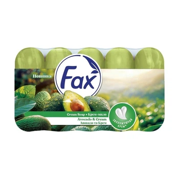 Туалетное мыло Fax Яблоко и Авокадо Экопак, 5×70 г