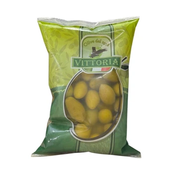 Оливки гіганти ТМ Vittoria Olive Verdi Dolci Giganti 850/500г