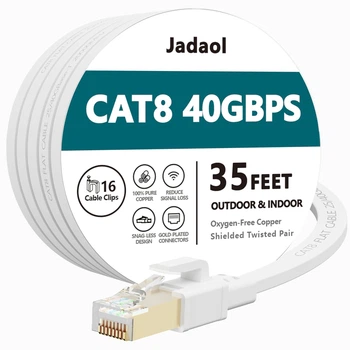 Мережевий Ethernet-кабель Jadaol Cat 8 (17 м) 40 Гбіт/с