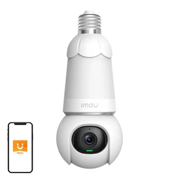 Лампа та поворотна зовнішня камера WiFi 2в1 Imou Bulb Cam 5MP E27 (IPC-S6DP-5M0WEB-E27)