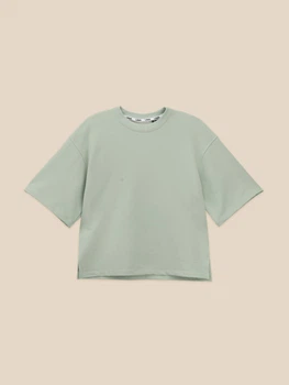 Футболка оверсайз однотонна жіноча LAWA WBC02538 2XL Мятно-зелений shop (2000999636691)
