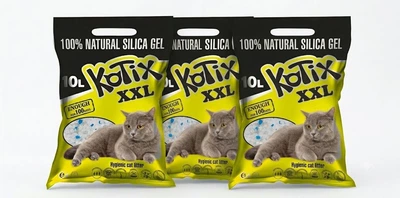 Наповнювач для котячого туалету Kotix Силікагелевий поглинаючий 30л