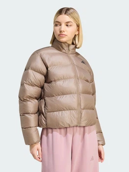 Куртка зимняя короткая женская Adidas W Ess Sd Puf J KS7690 XS Khaki Six (4068804569143)
