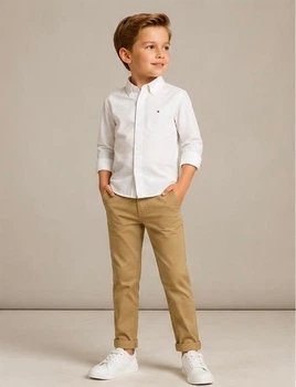 Детские брюки чинос Tommy Hilfiger бежевые (Gold khaki) 116 размер 357072