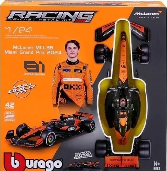 Metalowy model samochodu Bburago F1 Model Kit Mclaren Team MCL38 81 Oscar Piastri 42 elementy 18-28505 (4893993285051)