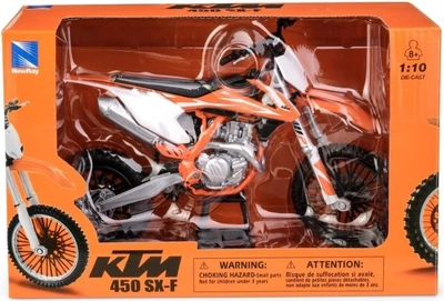 Модель мотоцикла Daffi KTM 450 SX-F 2018 1:10 Помаранчева M-620 (5905422136205)