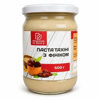 Крем без сахара тахино-финиковый (кунжутная паста с финиковым сиропом) 500 г