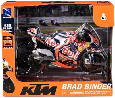 Модель мотоцикла Daffi KTM RC16 2022 Red Bull factory racing 1:12 Помаранчева M-623 (5905422136236)