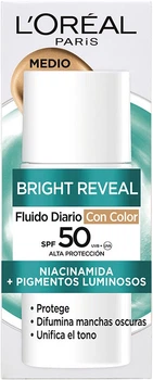 Солнцезащитный тонирующий флюид L'Oreal Paris Bright Reveal SPF50 Medio 50 мл (3600524186999)