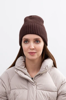Шапка FAMO SHP-45654 Шоколадний One size (SHP-45654)