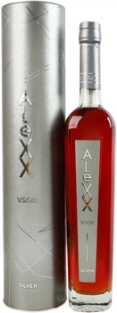 Бренді ординарний ALeXX Silver V.S.O.P. 0.5 л 40% у подарунковій упаковці (4820284960946)