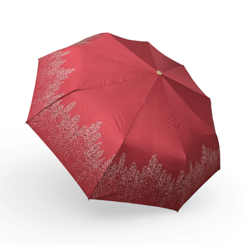 Жіноча парасоля-автомат Rain Flowers 9 спиць карбон подарункова упаковка R01070F