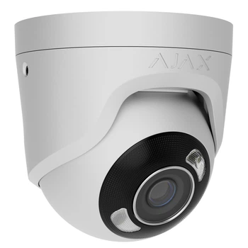 Дротова охоронна IP-камера Ajax TurretCam HL (8 Mp/2,8 mm) White