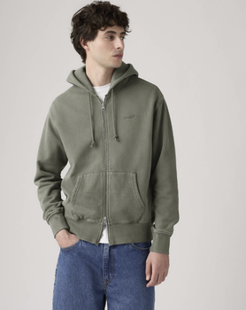 Худі кофта толстовка чоловіча Levi`s Authentic Full Zip Garment Dye Sweatshirt розмір L
