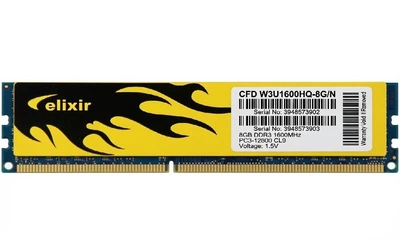 Оперативна пам'ять Elixir DDR3 8Gb PC3-12800 1600 Mhz M2X8G64CB8HD9N-DG Б/В