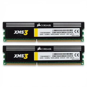 Оперативна пам'ять Corsair XMS3 16GB (2x8GB) DDR3 1333 Mhz CL9 CMX16GX3M2A1333C9 Б/В