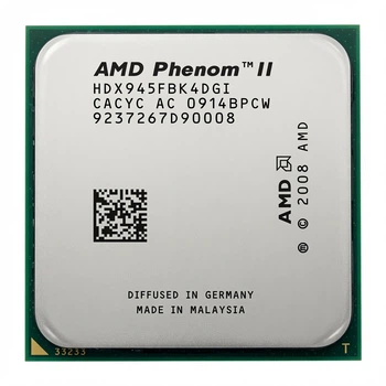 Процесор AMD Phenom II X4 945 3.0 GHz, 125W, AM3 (Deneb C2) HDX945FBK4DGI Б/В