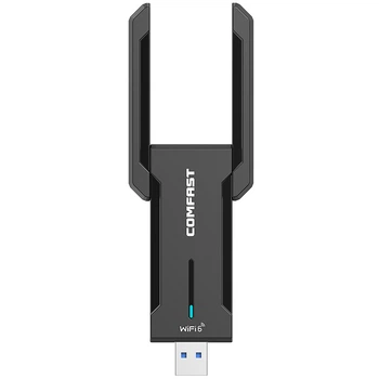 WiFi-USB адаптер COMFAST WiFi, 5374Мбіт/с, 2,4 ГГц, 5 ГГц, 6 ГГц