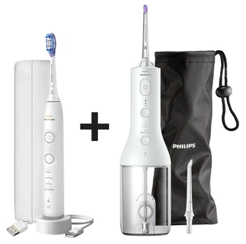 Набір Електрична зубна щітка Philips Sonicare HX7420/01 серії 7100 + Іригатор Philips Sonicare HX3826/31 Power Flosser 3000