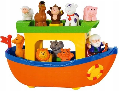 Interaktywny sorter-Arka Noego do ciągnięcia Dumel Discovery 9 figurek zwierząt (DD31880) (661148318800)