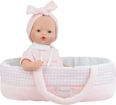 Lalka Marina&Pau Bobas Pitus Baby w nosidełku płacząca 40 cm MP548 (8435606205481)