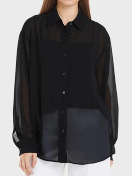 Блузка женская Armani Exchange 793523146 S Черная (1159865129)