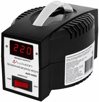 Релейний стабілізатор напруги Luxeon AVR-500D BLACK