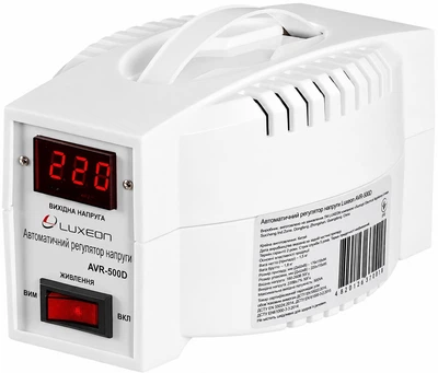 Релейний стабілізатор напруги Luxeon AVR-500D WHITE
