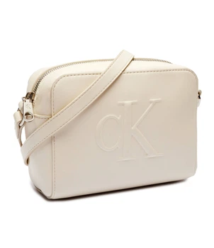Сумка жіноча Calvin Klein CK Crossbody Sculpted Deboss кремова через плече (8720639 563579)