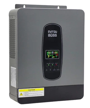 Гибридный солнечный инвертор 3 кВт DATOUBOSS 3000W 24V, чистая синусоида, MPPT 100A, 220В, для LiFePO4 и свинцово-кислотных аккумуляторов