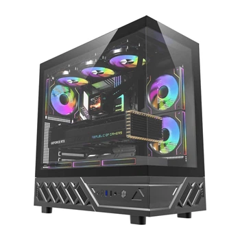 Корпус компьютерный Darkflash DS950 Black + 6 вентиляторов