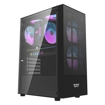 Корпус компьютерный Darkflash A290 + 3 вентилятора Black