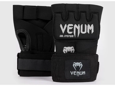 Рукавички - швидкі бинти VENUM Kontact Gel Glove Wraps L чорний/сріблястий (4088)
