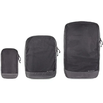 Комплект чохлів Lifeventure Ultralight Packing Cubes Black (100089229)