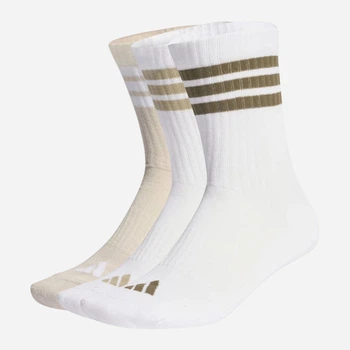 Набор женских носков высоких хлопковых Adidas C ESS CRW KQ6777 37-39 (S) 3 пары Бежевый (4067907148491)