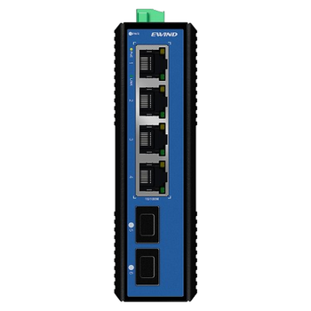 Коммутатор Ewind EW-PIS1706-4FE неуправляемый настольный 6-портовый PoE 2–120 Вт