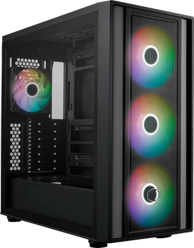 Корпус для ПК Cooler Master MasterBox 600 / без БП / ARGB / Черный (102126648) - Уценка