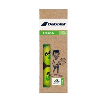 Мячи для тенниса Babolat Green Paper Pack 3 balls (1000-501106-113)