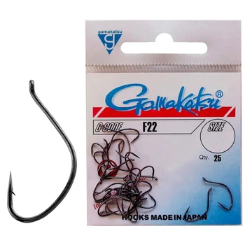 Крючок Gamakatsu F22 №14 (25шт/уп) black