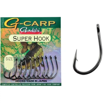 Гачок короповий Gamakatsu G-Carp Super №2 (10шт/уп) black