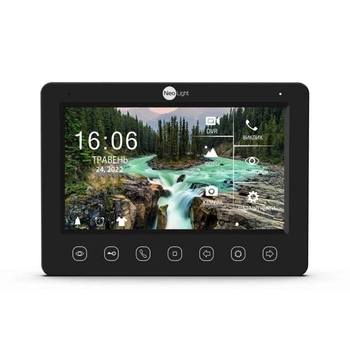 Відеодомофон 7" NeoLight KAPPA+ HD WF Black з детектором руху та записом відео